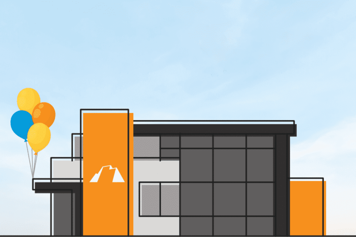 Utah First Credit Union Branch with balloons