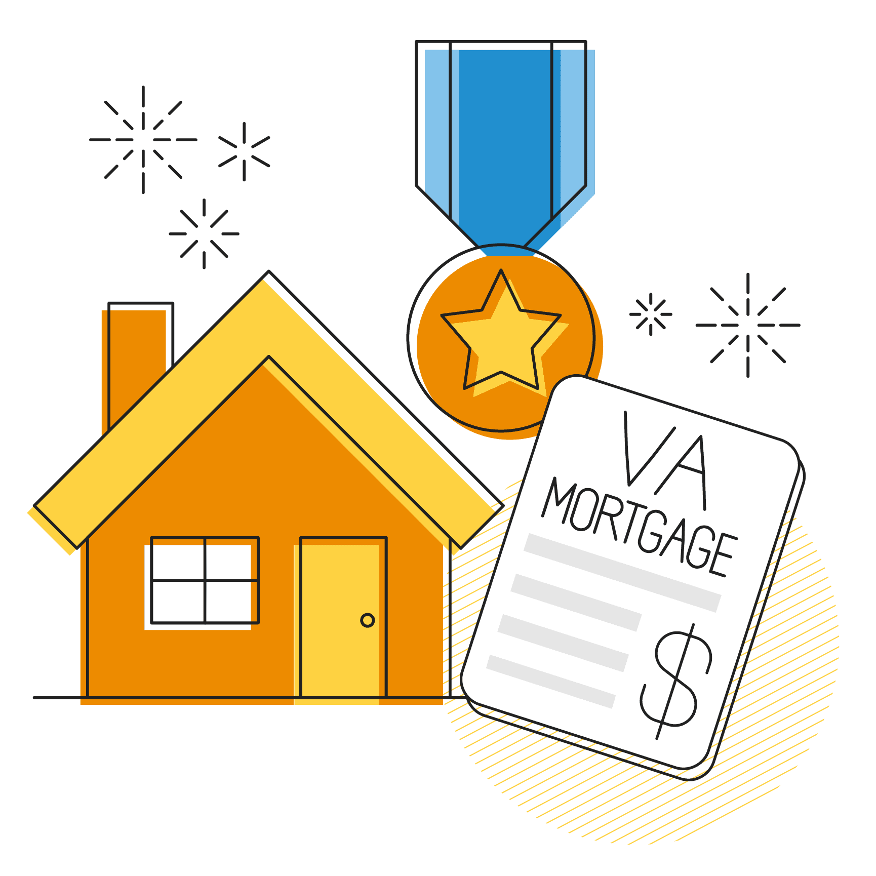 VA mortgage illustration